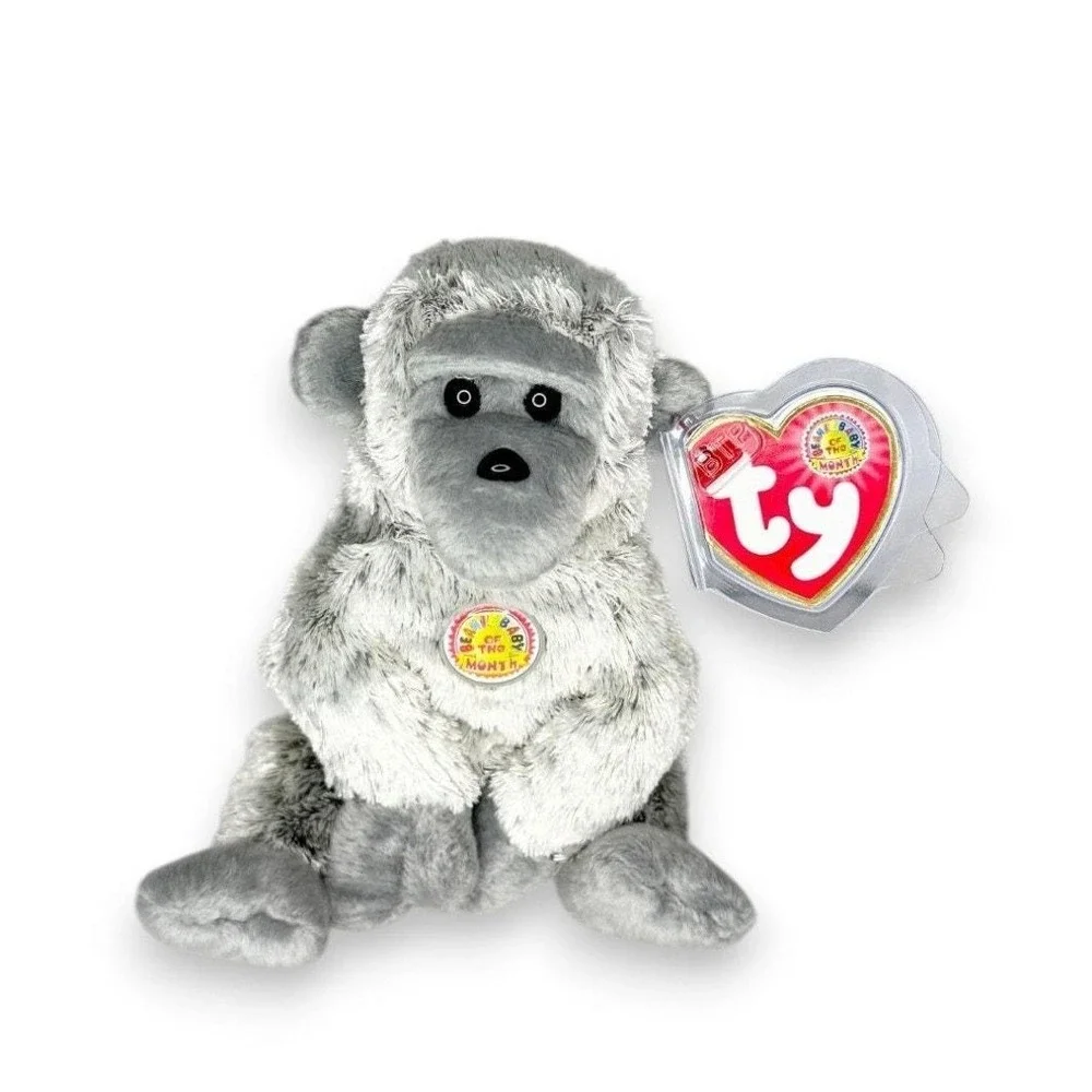 Virunga the Gorilla | Gentle Mountain Guardian | Mint Heart Tag TY Beanie‎ Baby